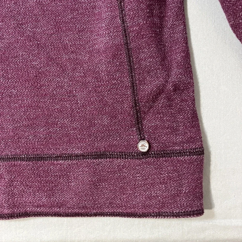 Tommy Bahama Reversible 1/4 Zip Sweater Mens 2XL Flipshore Maroon Gray Pullover